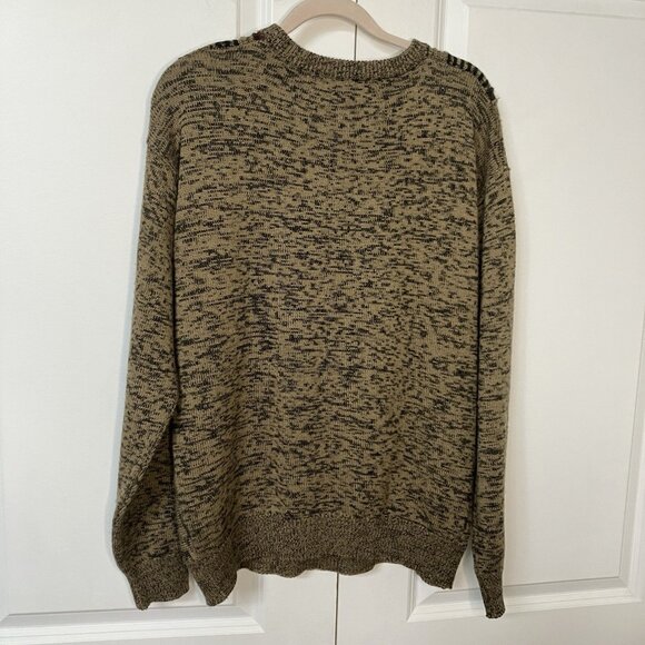 Scala Milano Italy Sweater Mens M Grandpa Academia Wool Blend Neutral - Picture 5 of 8